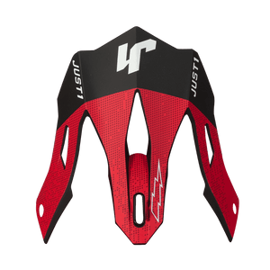 JDH PEAK DUAL RED WHITE CARBON - JUST1 RACING OUTLET